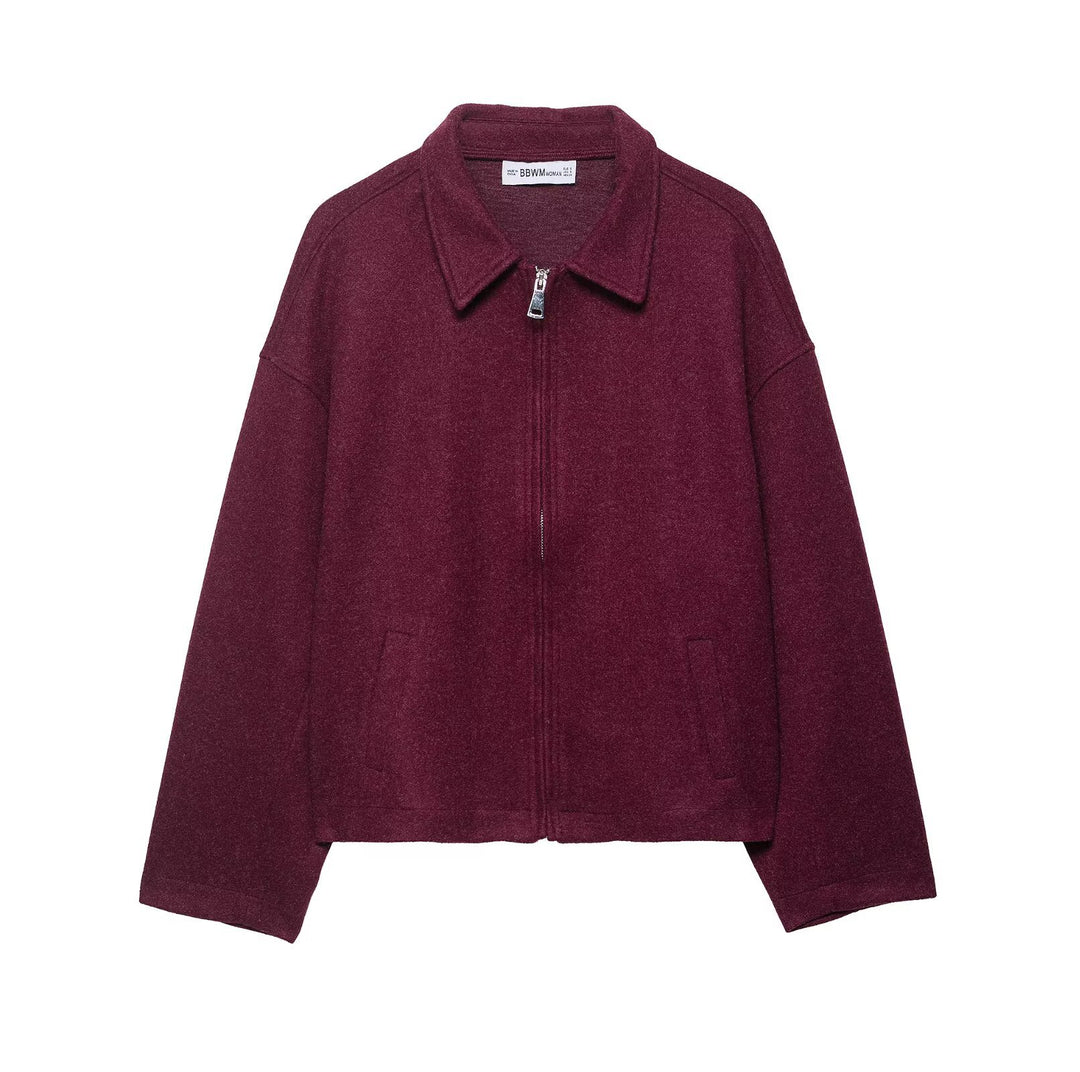 Damen lässige Wolljacke Drune