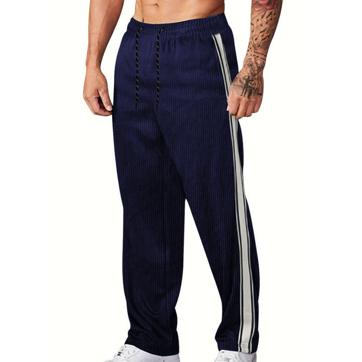 Herren Sportliche Freizeithose mit seitlichen Streifen Drune