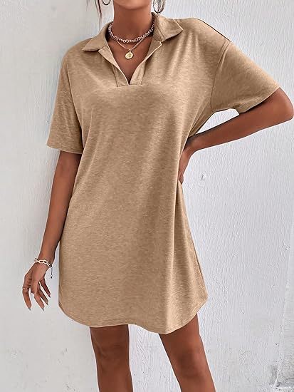 Damen Polo-Shirt Kleid Drune