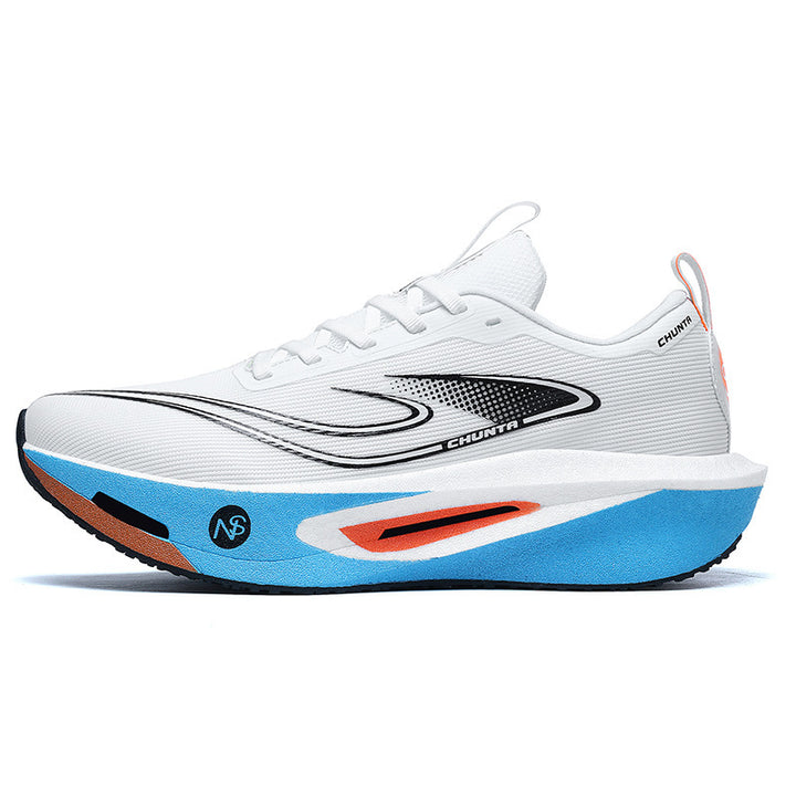 Unisex fließende Race-Performance-Sneaker mit hochprofilierter reaktiver Schaum-Zwischensohle und nahtlosem Leichtstrick-Obermaterial Drune