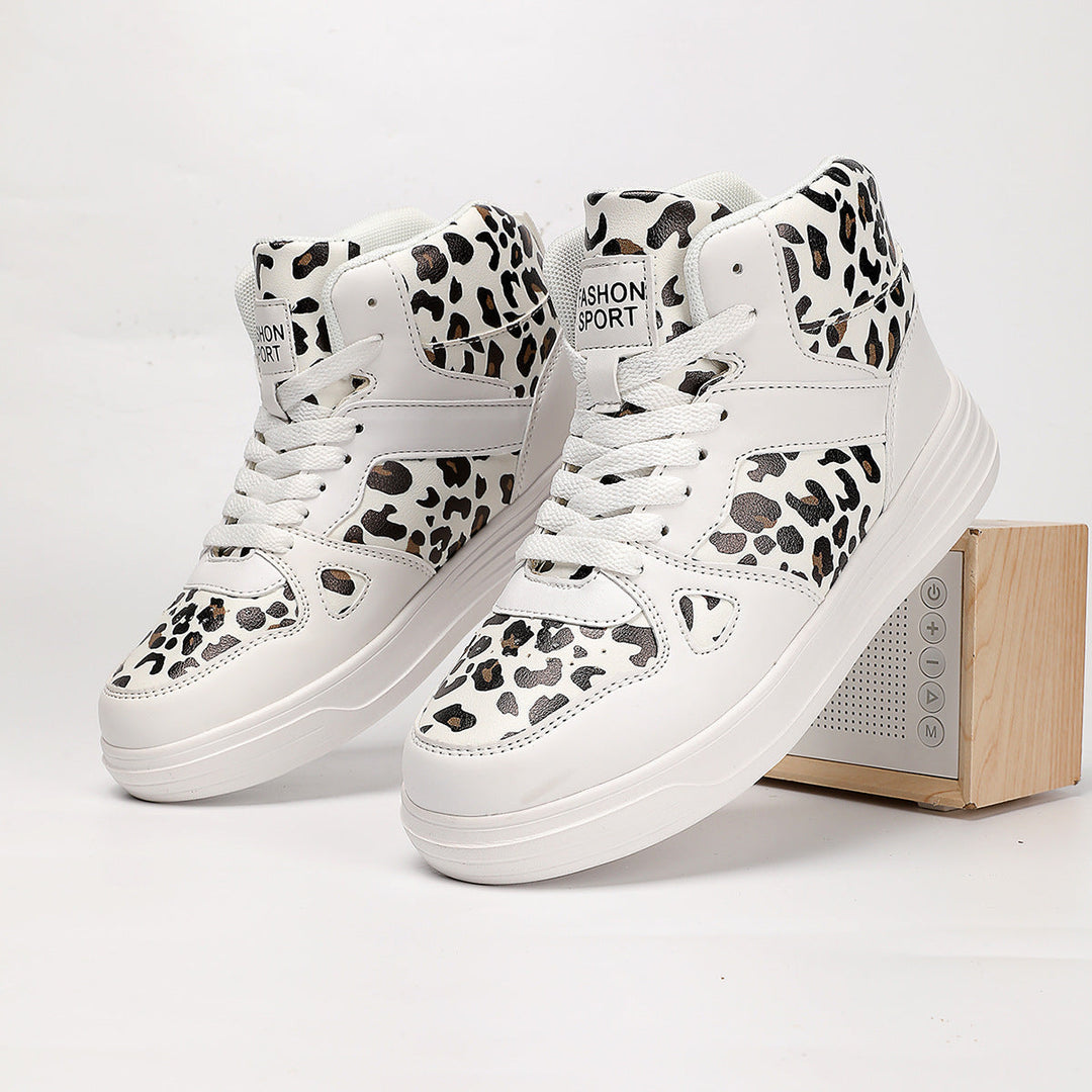 Damen Hochmodische Sneaker im Leoparden-Design Drune