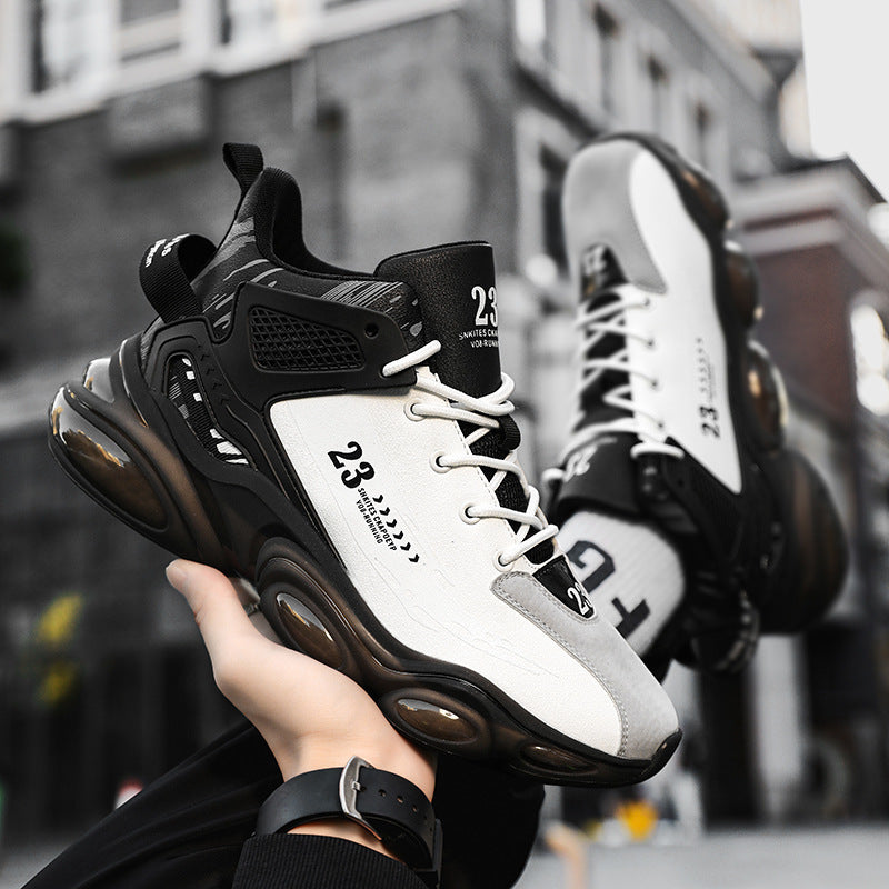 Unisex futuristische Plateau-Sneaker mit sichtbaren Luftkapseln, verstärkter Fersenzone und anatomischer Innensohle Drune