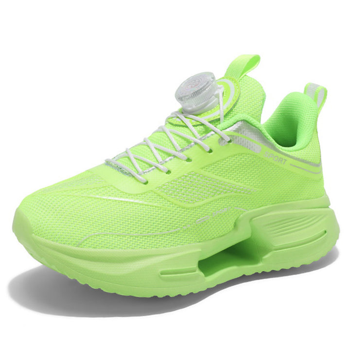 Damen Sportliche Mesh-Laufsneaker mit Drehverschluss und gedämpfter Plateausohle Drune