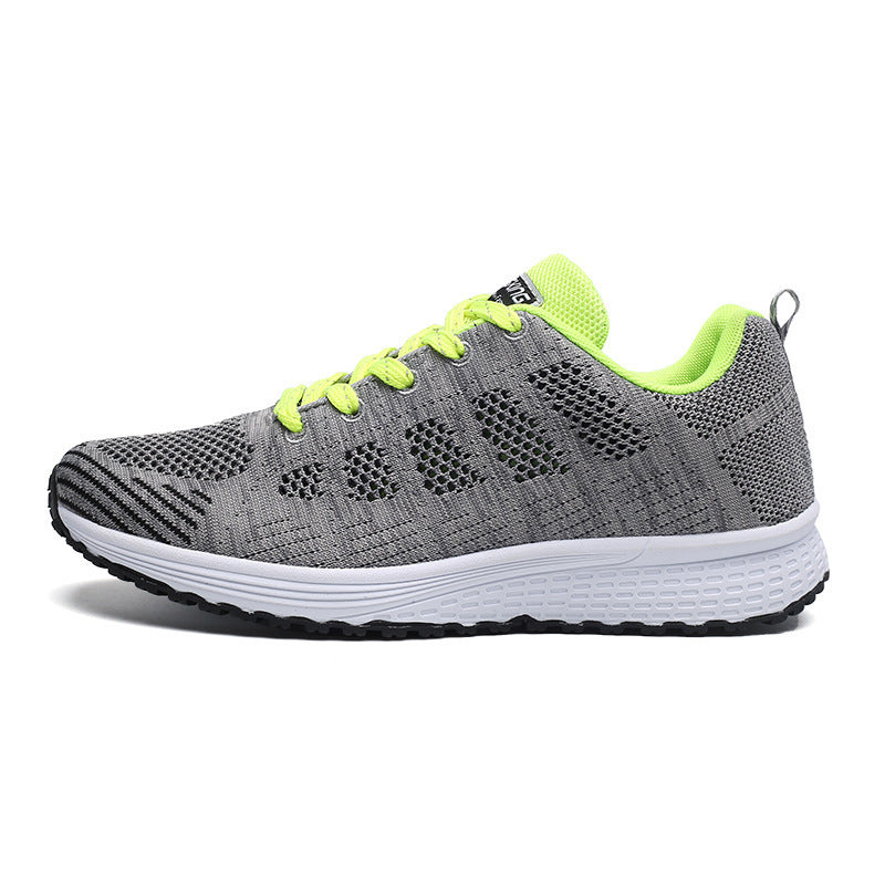 Unisex leichte gestrickte Freizeit- und Laufsneaker mit stoßabsorbierender Komfortsohle Drune