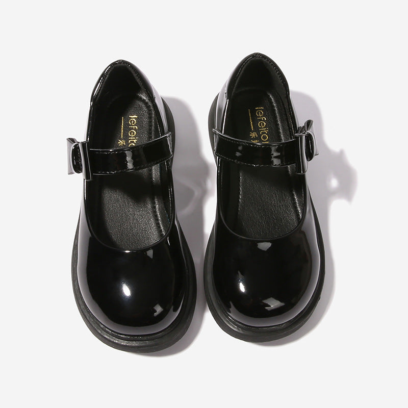 Mädchen Mary Jane Ballerinas mit dekorativem Schleifenakzent Drune