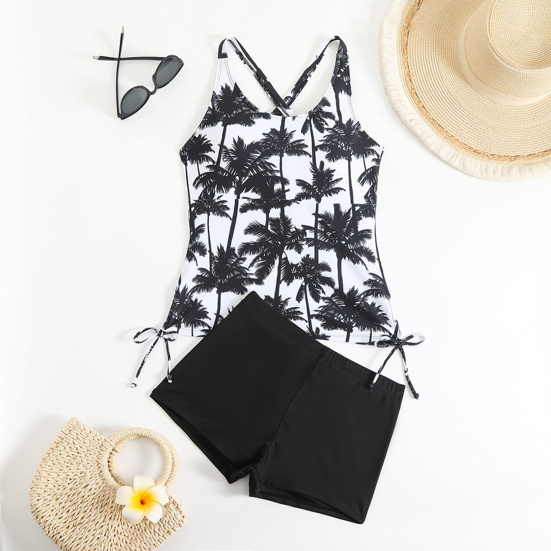Damen Tankini mit verstellbaren Trägern und lässigen Shorts Drune