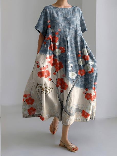 Buntes Blumenkleid