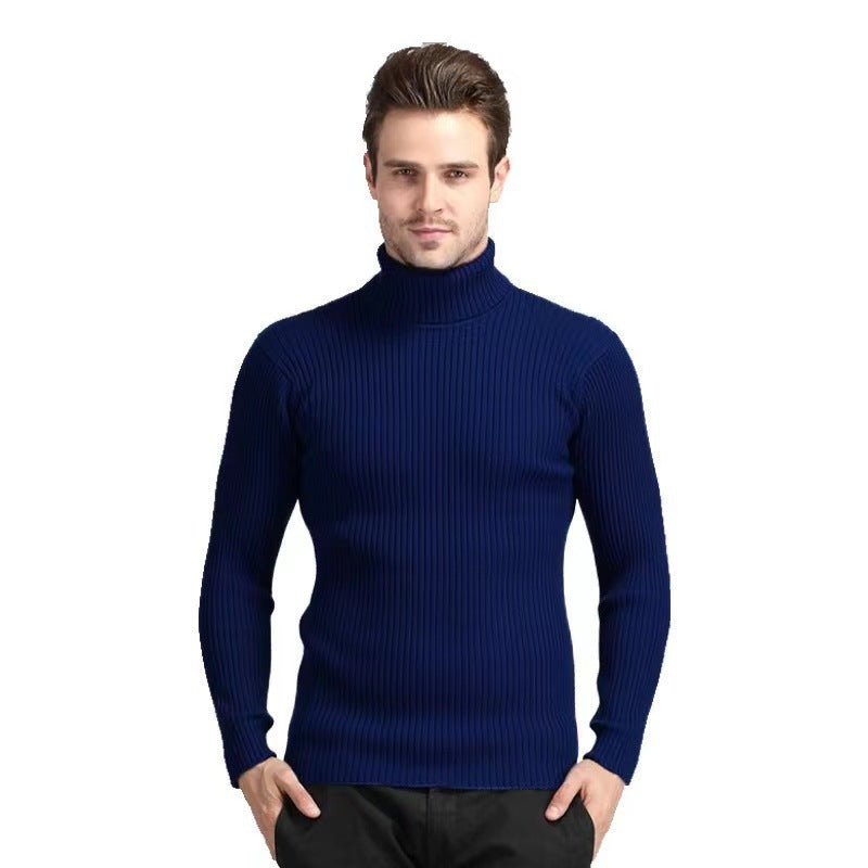 Herren Rollkragenpullover aus hochwertigem Strickmaterial mit Rippstruktur Drune