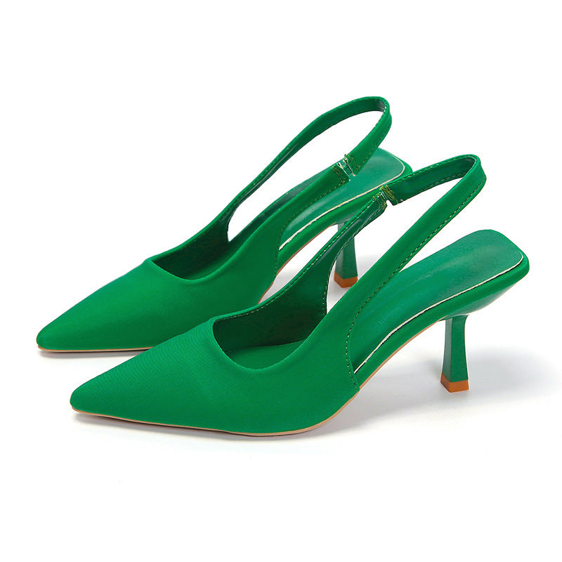 Damen Slingback-Pumps mit spitzem Zehenbereich und elegantem Absatz Drune