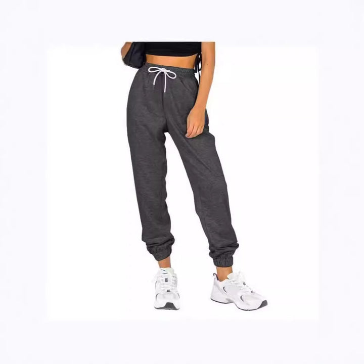 Damen Sportliche Sweatpants mit praktischem Kordelzug und elastischem Bund Drune