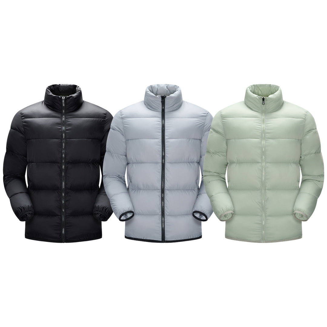 Herren Gepolsterte Steppjacke mit hohem Stehkragen und thermischer Isolierung Drune