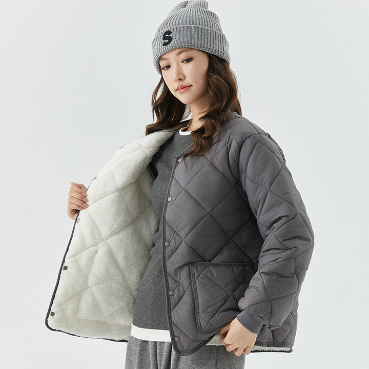 Drune | Must-Have Graue Jacke mit Großen Taschen
