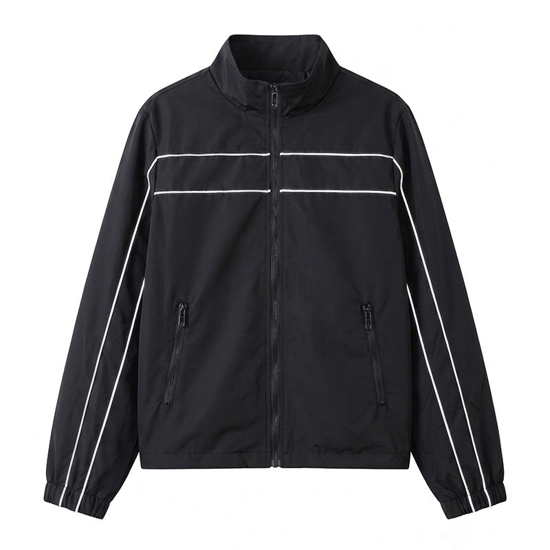 Herren Sportliche Übergangsjacke mit reflektierenden Streifen Drune