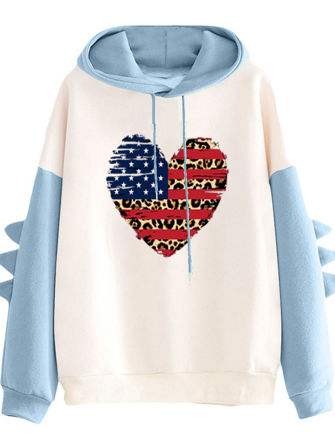 Damen Hoodie mit einzigartigem Herzdesign und trendigen Details Drune