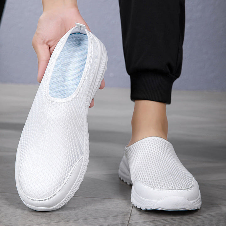 Unisex nan atmungsaktiver Mesh-Mule mit griffiger Flexlaufsohle und gepolstertem Komfortfußbett Drune