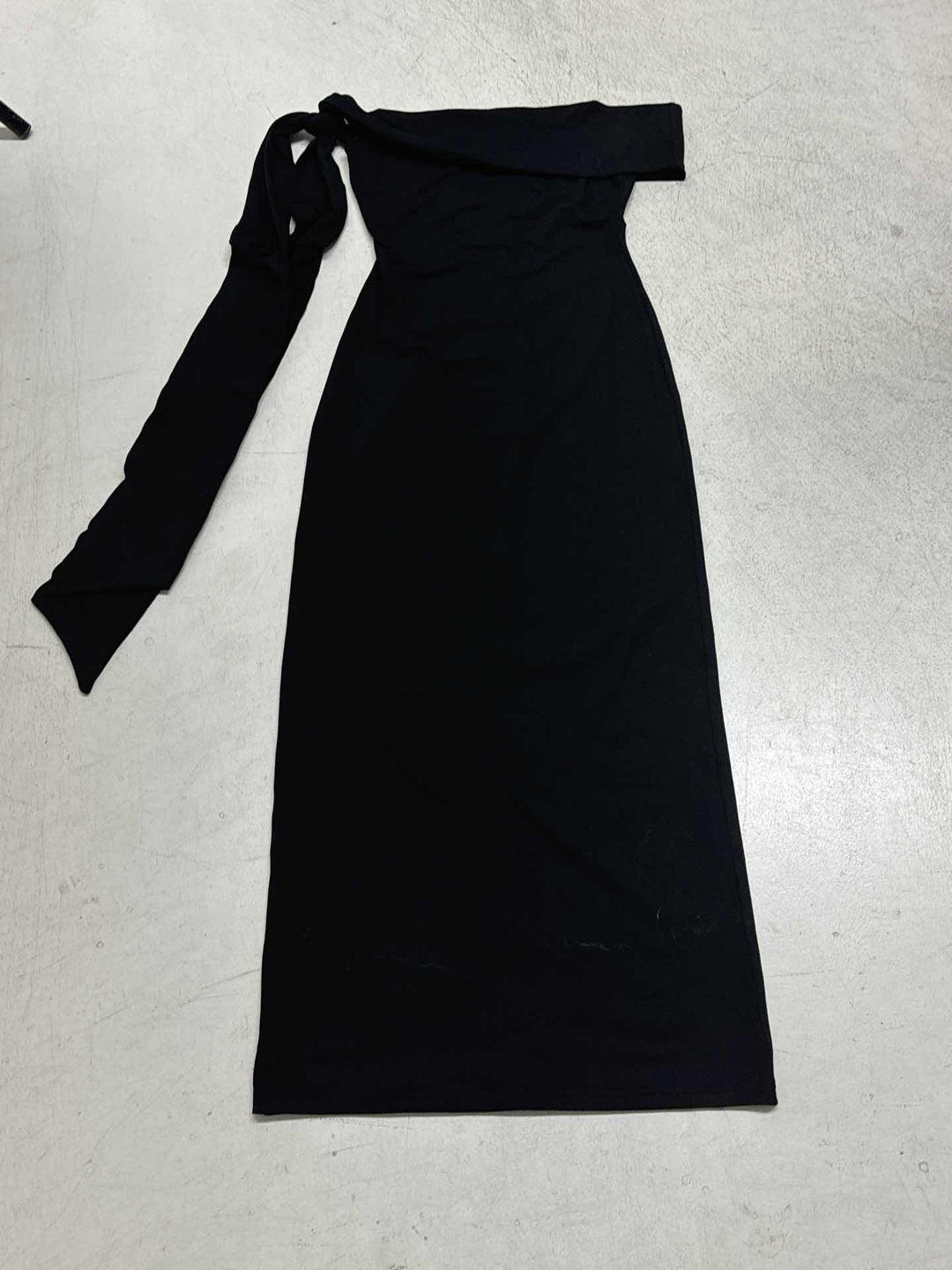 Damen Off-Shoulder Maxikleid mit eleganter Schleifenverzierung Drune