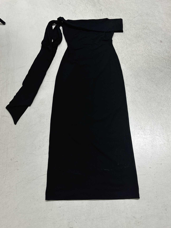 Damen Off-Shoulder Maxikleid mit eleganter Schleifenverzierung Drune