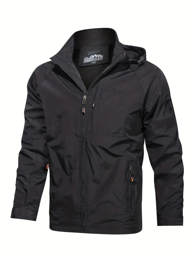 Herren Funktionsjacke mit hohem Kragen Drune