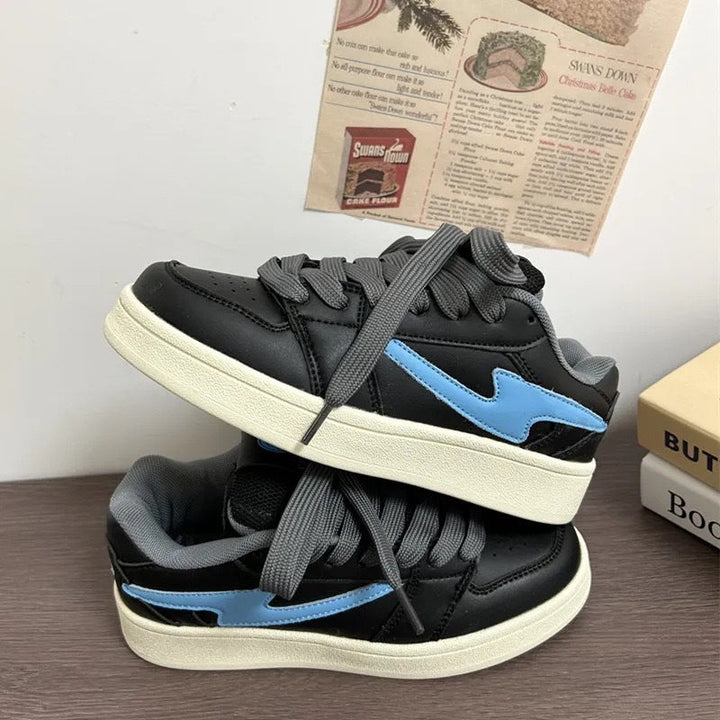 Damen sportliche Sneakers mit dämpfender Innensohle und klassischem Design Drune