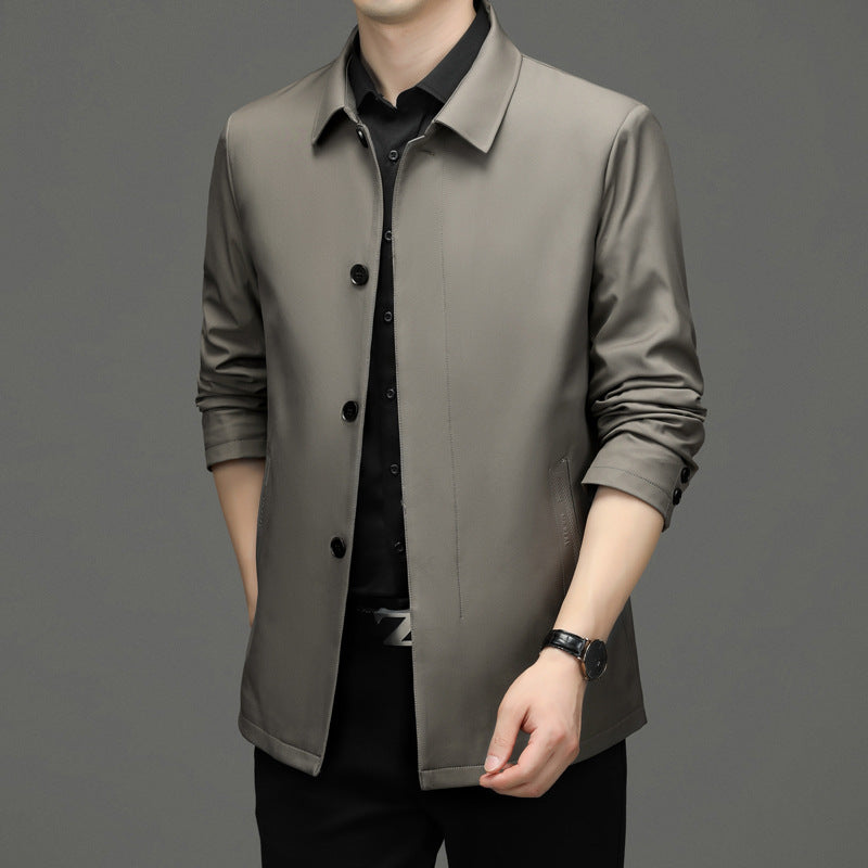 Herren lässige Blousonjacke mit modischem Schnitt und praktischen Taschen Drune