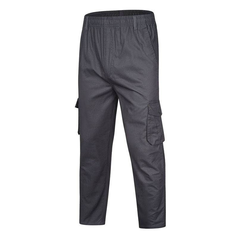 Herren locker sitzende Cargo‑Hose mit elastischem Bund und Mehrfach‑Taschen Drune