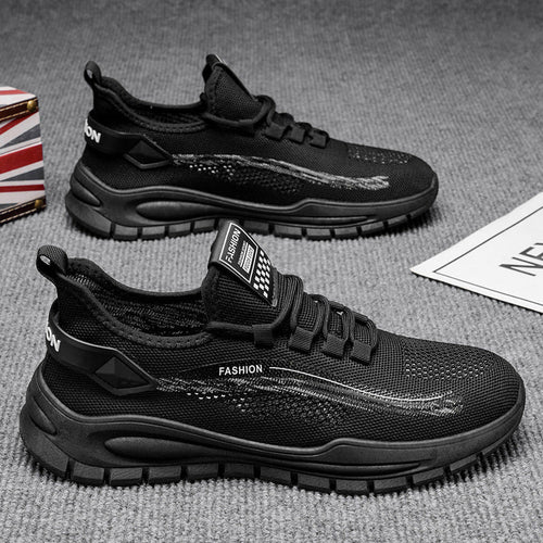 Damen Sportliche Sneakers mit atmungsaktivem Mesh-Obermaterial und rutschfester Sohle Drune