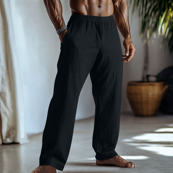 Herren Leichte Sommerhose aus atmungsaktivem Leinen Drune