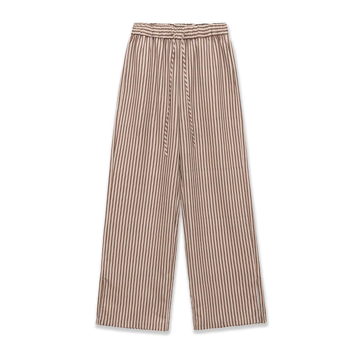 Damen Weite Culotte-Hose mit elastischem Bund und Streifenmuster Drune