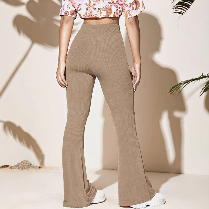 Damen Flared Strickhose Drune