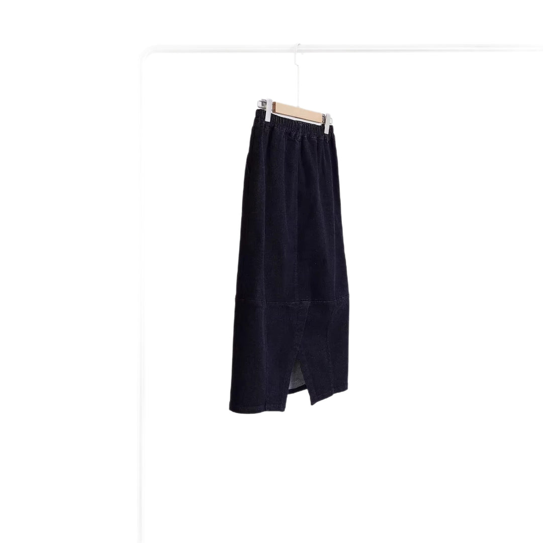 Damen Figurnaher Denimrock Drune