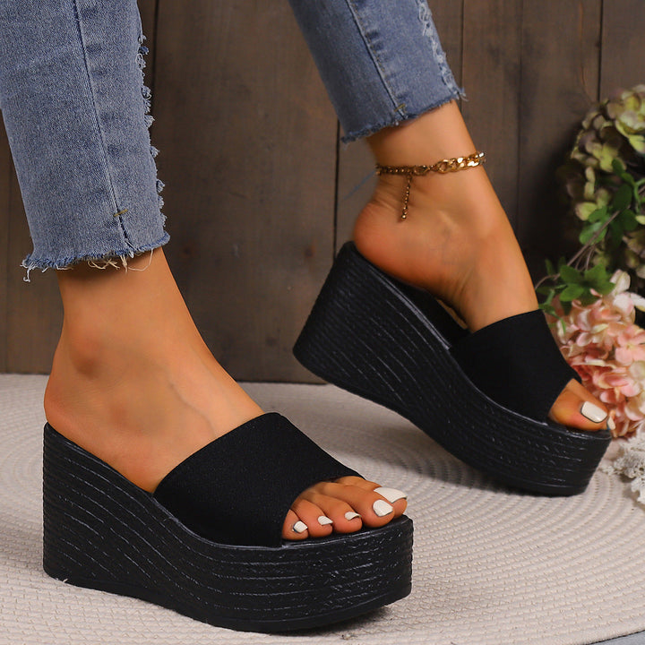 Damen Wedge-Pantoletten mit elegantem Schnitt und komfortabler Sohle Drune