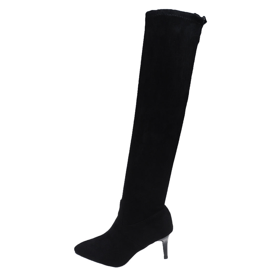 Damen Überkneestiefel aus Wildleder Drune