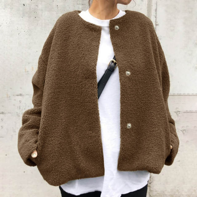 Drune | Lockere modische Jacke mit Knöpfen
