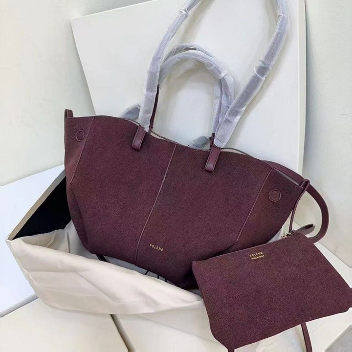 Drune | braune und schwarze Tote Bag für Damen - schicke und vielseitige Handtasche