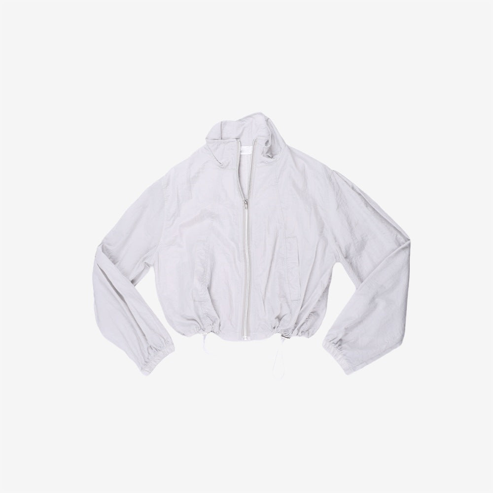 Damen luftige Cropped Windjacke Drune