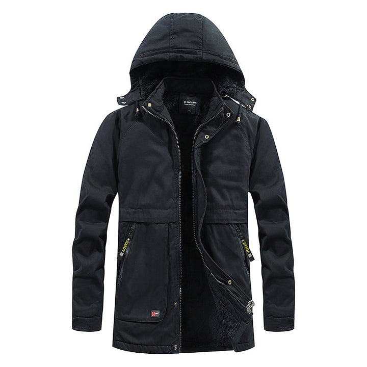 Herren Urbaner Fieldparka mit durchgehendem Teddyfleece‑Futter und Mehrfachtaschen Drune