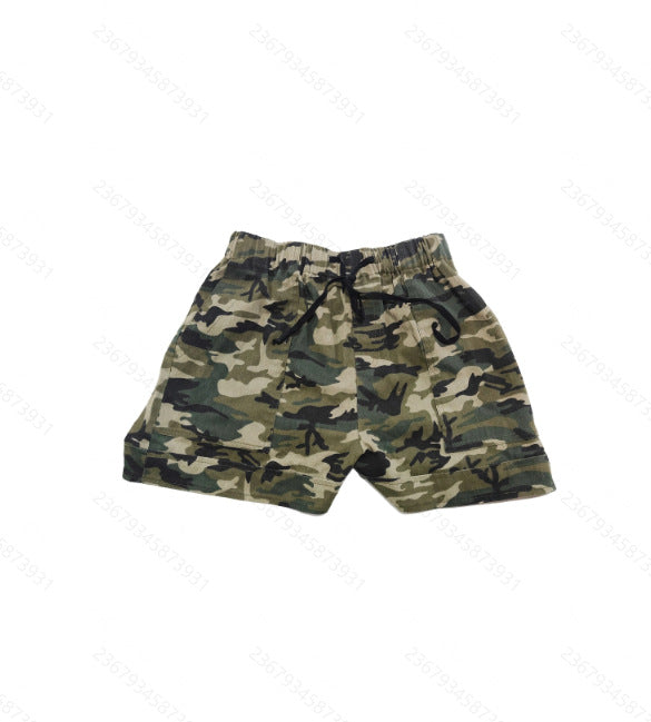 Damen Camouflage-Shorts mit elastischem Bund und praktischen Taschen Drune
