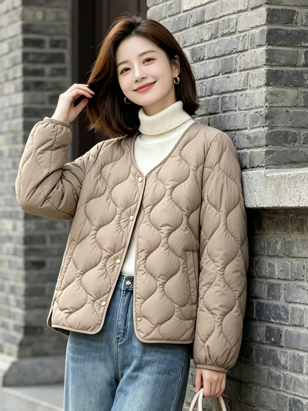 Damen Trendige Steppjacke Drune