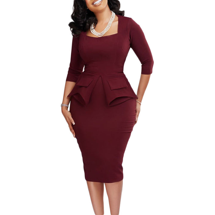 Damen figurbetontes Businesskleid Drune