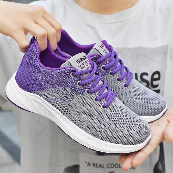 Damen Atmungsaktive Sport-Einlegesohlen Sneakers mit flexiblem Obermaterial Drune