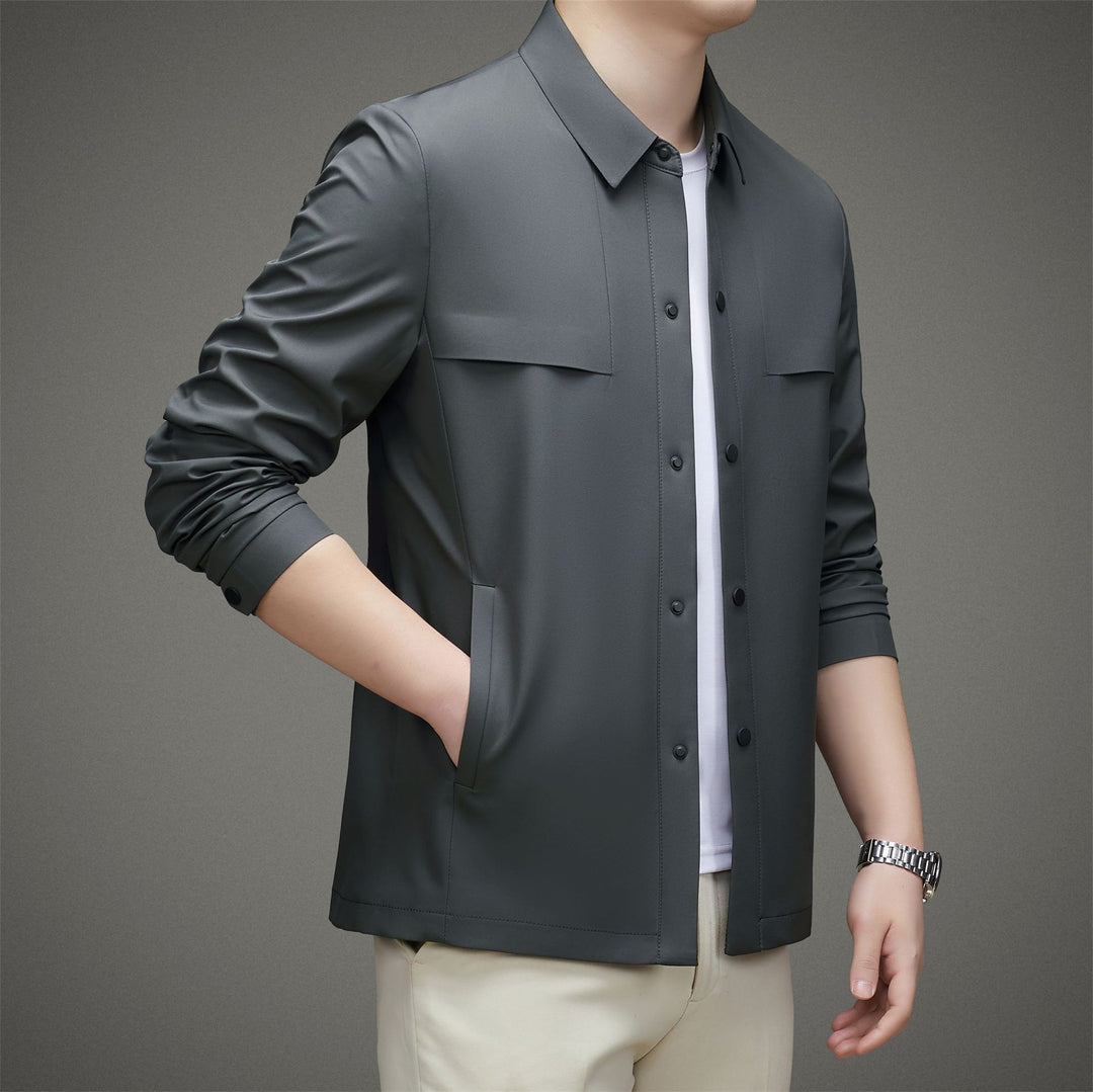 Herren elegante leichtgewichtige Outdoorjacke mit praktischen Taschen Drune