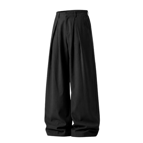 Damen Weite Palazzo-Hose mit Bundfalten und elastischem Rückenteil Drune