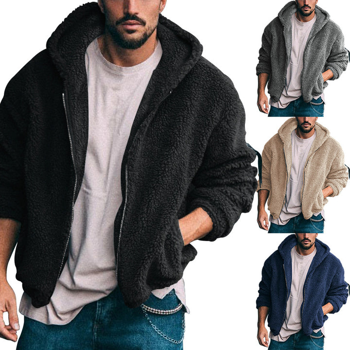 Herren kuschelige Fleecejacke mit hochwertiger Innenfütterung und praktischem Reißverschluss Drune