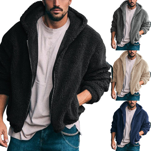 Herren kuschelige Fleecejacke mit hochwertiger Innenfütterung und praktischem Reißverschluss Drune