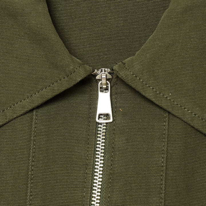 Damen Kurzer Utility‑Blouson mit Frontreißverschluss, Pattentaschen und Taillenraffung Drune