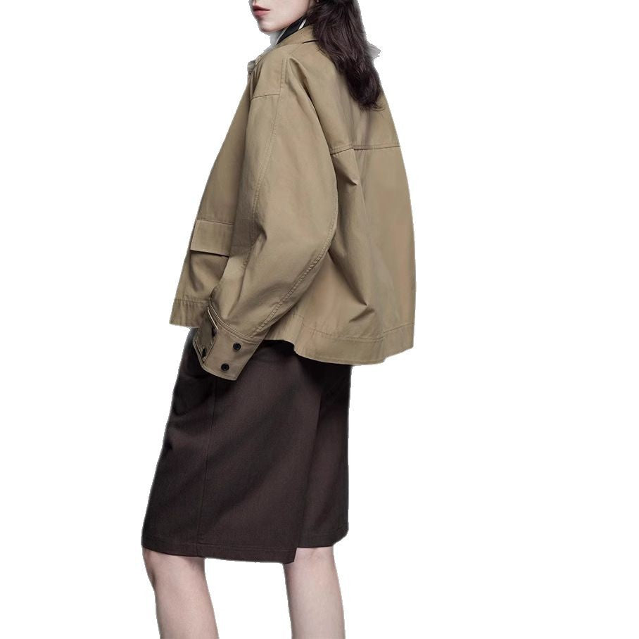 Damen Modische Übergangsjacke mit bequemen Schnitt Drune