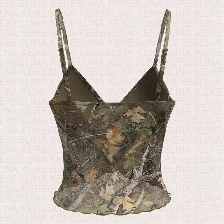 Damen Camouflage Top Drune