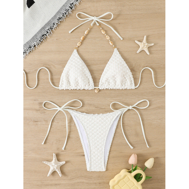 Damen Triangel-Bikini mit raffinierter Häkel-Optik Drune