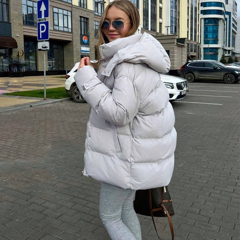 Damen wasserdichte Winterjacke mit voluminösem Schnitt Drune