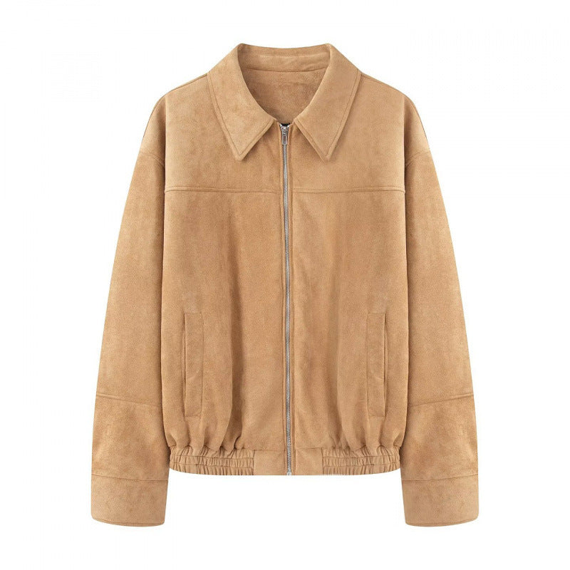 Damen lässige Echtlederjacke Drune